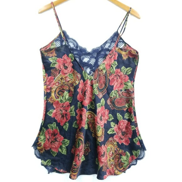 Vtg Victorias Secret Camisole Women M Floral Lace Romantic Fairy Coquette Y2K - Picture 2 of 8